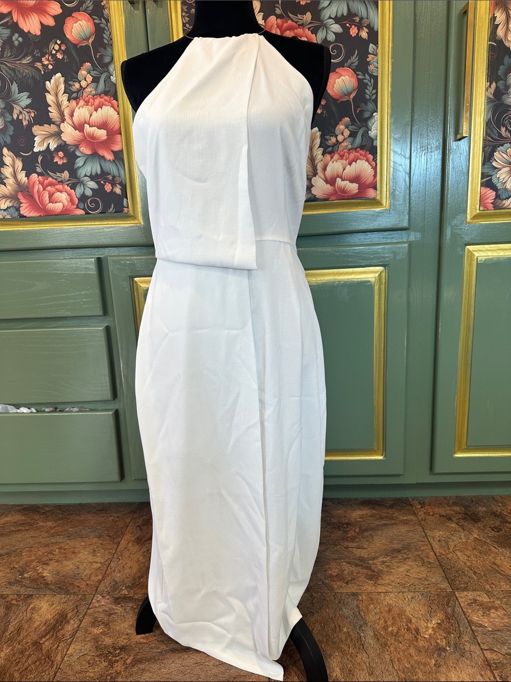KEEPSAKE the Label White Halter Maxi Dress